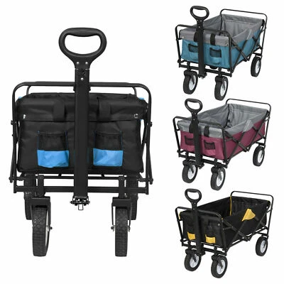 Bollerwagen Faltbar Handwagen Klappbar Gartenwagen Transportwagen Camping e1021