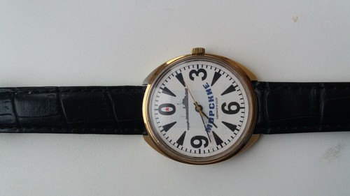 Vintage "Sea" big zero watch,russ ship ,powered by mechanism r2609, made in USSR - Picture 4 of 8