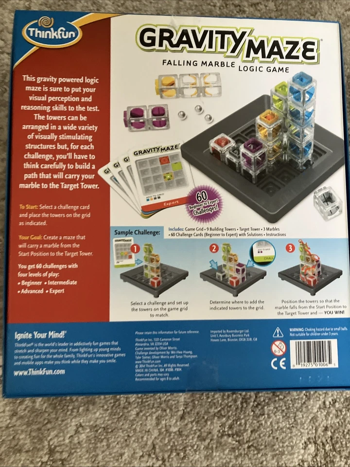 ThinkFun Gravity Maze Marble Run Logic Game STEM Toy for Boys Girls Age 8 and Up - Image 4 of 4