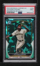 2023 Bowman Chrome Sapphire Edition Aqua 26/99 Jackson Chourio PSA 9 MINT 15tx