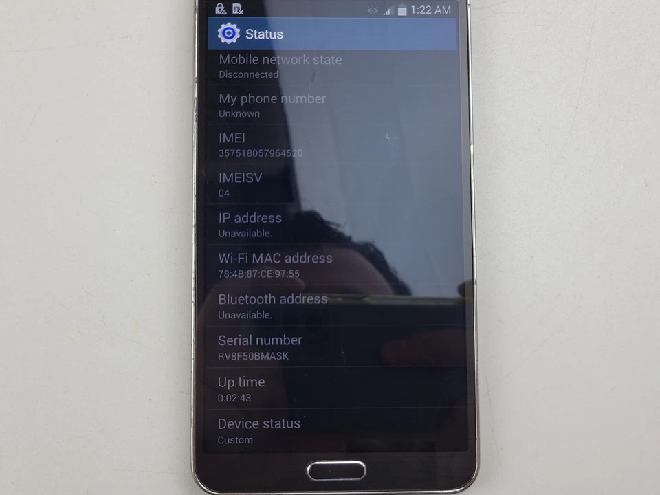 Samsung Galaxy Note 3 (SM-N900T) 32GB (T-Mobile) Smartphone - Clean IMEI - H1250 - Image 4 of 4