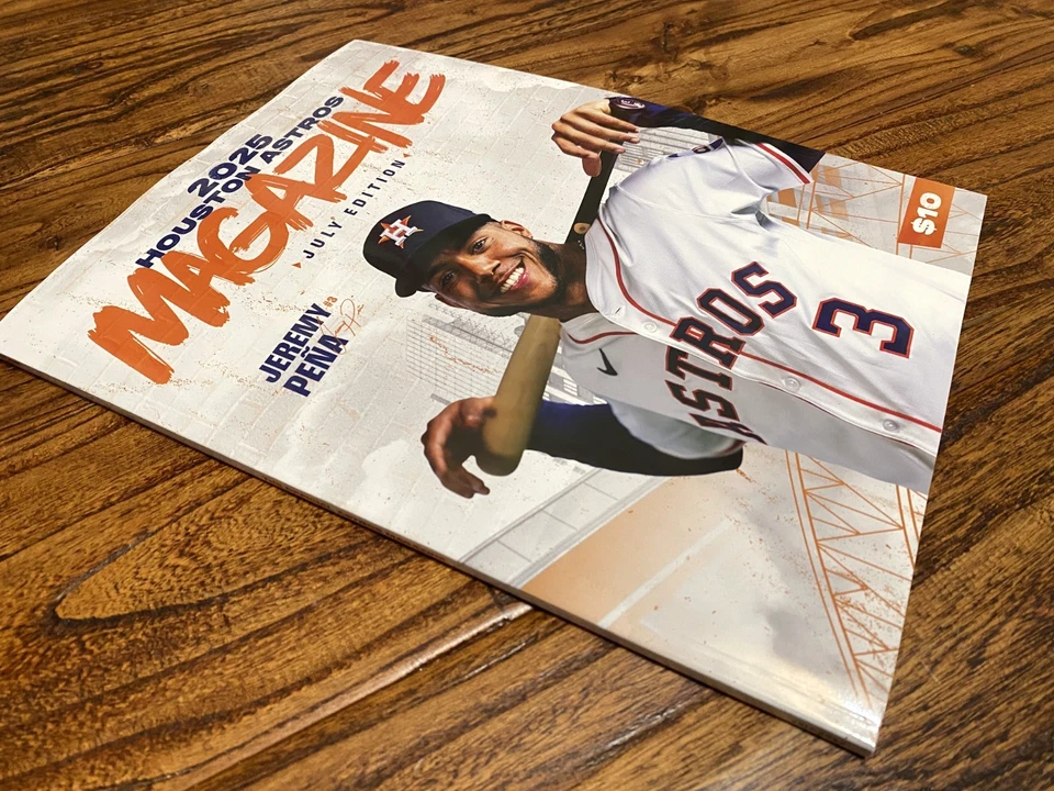 July 2025 Houston Astros Game Day Program Daikin Park Jeremy Pena All-Star NEW - Image 2 of 4