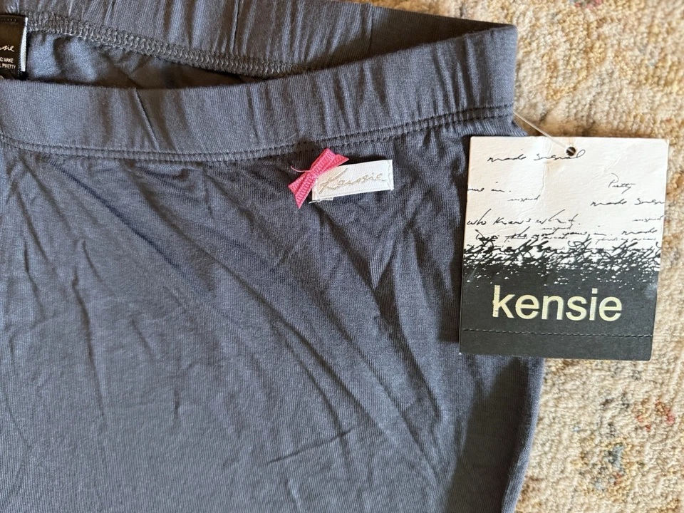 ¡¡¡NUEVO!!! KENSIE Leggings Cónicos Grises Suaves Elásticos Ligeros Pull-on L/XL NUEVOS CON ETIQUETAS Foto 2 de 4