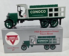 Conoco 1925 Kenworth Stake Truck Bank Limited Edition #7 ERTL 2778 1993