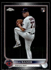 2022 Topps Chrome Update Cole Sands Rookie Minnesota Twins #USC97