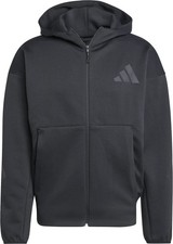 Image of Adidas Mens M Z.N.E. Full Zip Hooded Track Top - Black - Authentic New