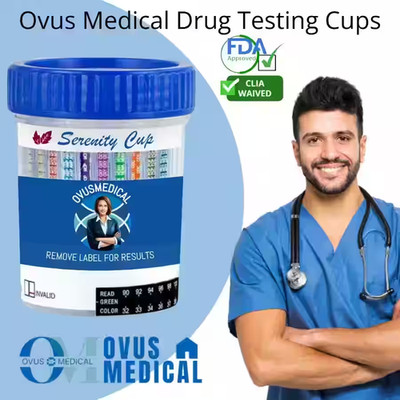 Ovus Medical 6 Panel Drug Test Cups | Fast, Accurate Screening | Pack Of 200