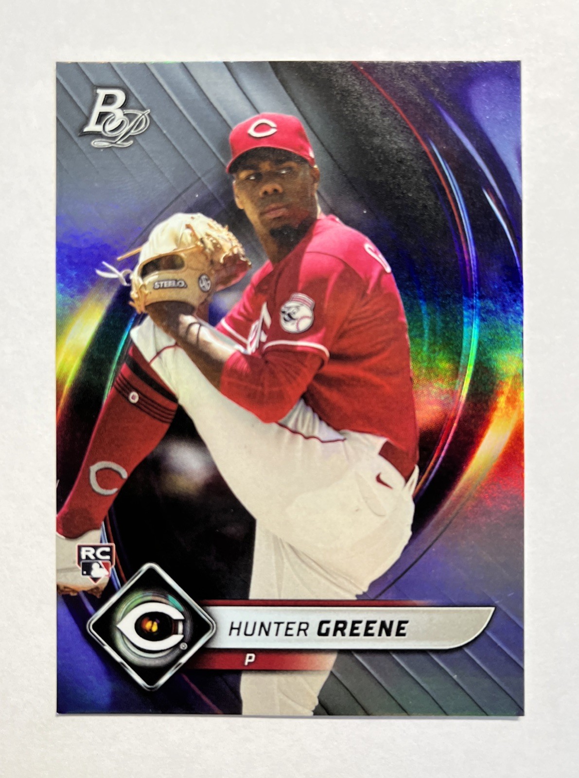 Hunter Greene 2022 Bowman Platinum Ice RC # 29