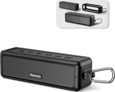 Raymate Bluetooth Speakers, HiFi Stereo Sound with DSP, 30W R5 Pro Deep Black