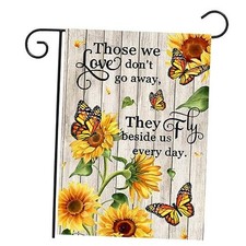 Memorial Garden Flag Monarch Butterfly Decor Sunflower Flags for butterfly2