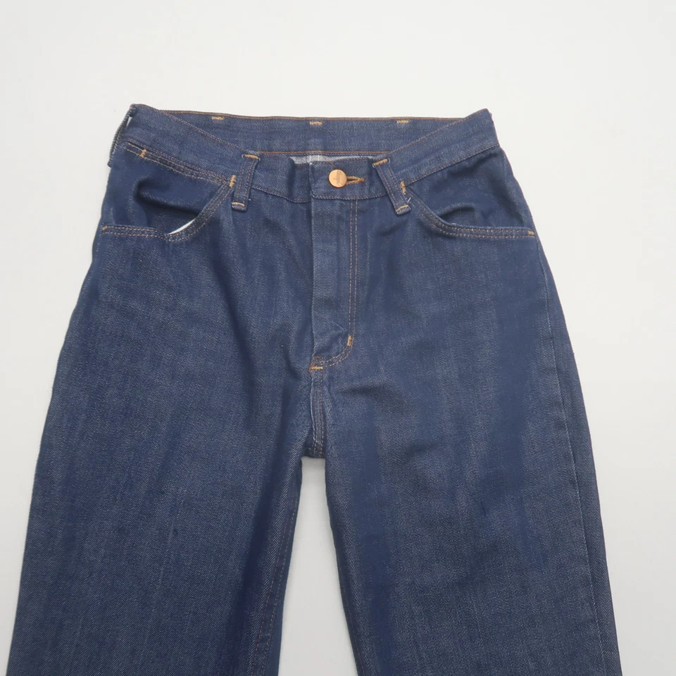 Vintage Wrangler Womens Bootcut Jeans 26x31 Dark Wash 70s Talon Western USA - Image 3 of 4