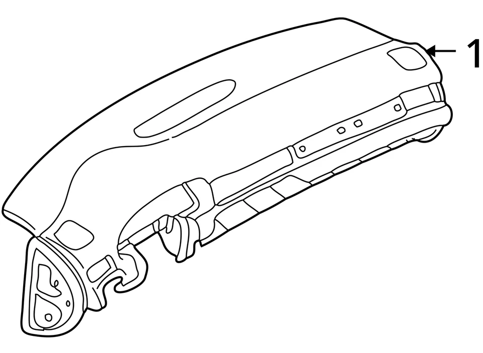 2002 - 2006 Audi A6 Interior Dash Board Panel 10169785 - Изображение 4 из 4
