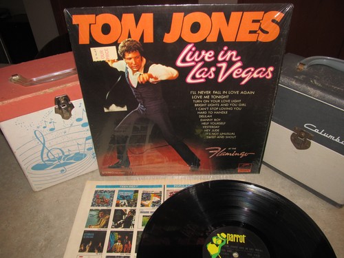 TOM JONES Original 1969 Vinyl Lp LIVE IN LAS VEGAS Parrot PAS 71031 Shrink!