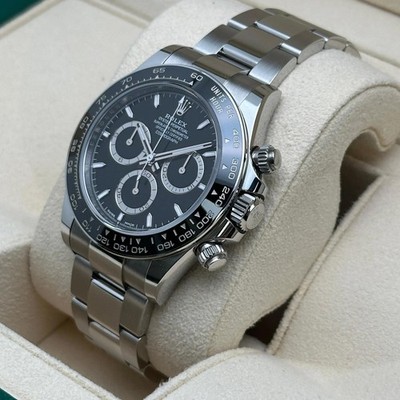 New Rolex Daytona Cosmograph 126500LN Steel Ceramic Black Dial