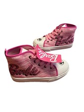 Barbie Kids size 3 Pink Hightop Shoes Brand New With Tags