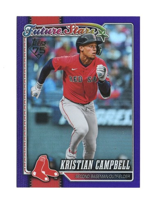 #ad 2026 Topps Series 1 Kristian Campbell #125 Future Stars Purple Rainbow 250 $5.00