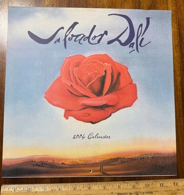 Vintage 2004 Salvador Dali Wall Calendar Demart Cedco Paintings Used