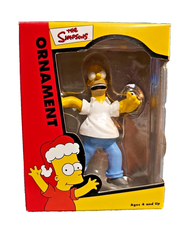 🎄The Simpsons Christmas Ornament HOMER  2002 NIB