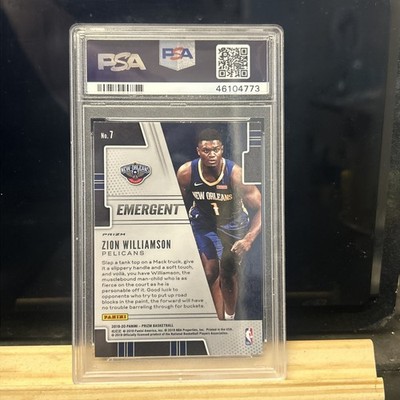 2019-20 Panini Prizm - Emergent Zion Williamson #7 Silver Prizm