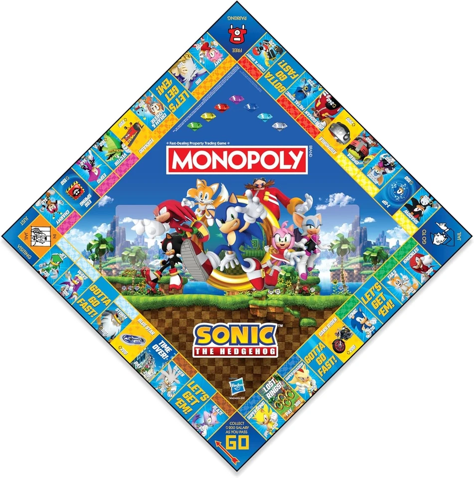 Winning Moves Sonic the Hedgehog Monopoly - Juego de mesa para 2-6 jugadores y e - Imagen 4 de 4