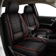 For GMC Terrain 2010-2026Car 5 Seat Covers With Lumbar Support Cushion