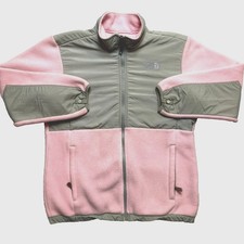 The North Face Jacket Girls XL Pink Polartec Windbreaker Fleece Full Zip