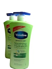 Vaseline Intensive Care Body Lotion Soothing Hydration for Dry Skin 20.3OZ 3 BOT