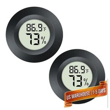 2 Pack Hygrometer Thermometer Digital Humidity Meter Indoor/Outdoor Humidi