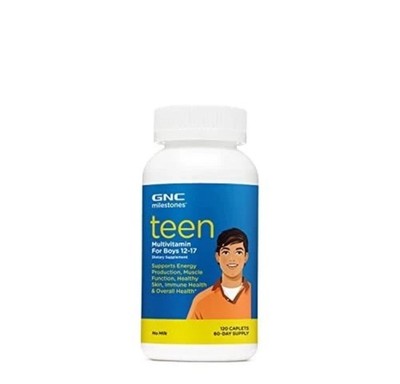  Milestones Teen Multivitamin For Boys 12-17, Supports Energy, Muscle, Skin I