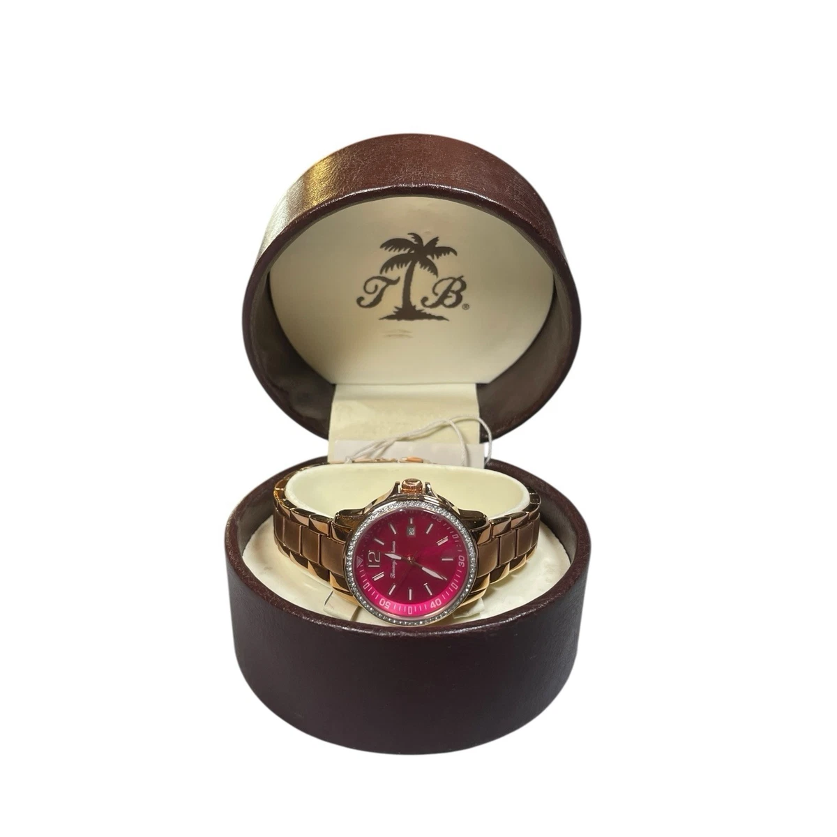Tommy Bahama Womens Rose Gold Tone 25mm Brown MOP Watch Swiss w New Battery bebe Metallic Pink 38mm Womens Watch Silver Tone Steel  main image 4