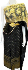 Thai Traditional Khmer Wedding Dress Silk Chut Thai Sash Lace Thai Dance