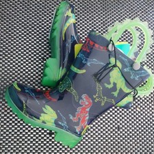 Western Chief Toddler Boys Dino Light-Up Waterproof Rain Boot Size 5 NWT