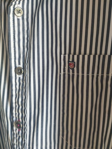 Dubarry Short Sleeve Striped Cotton Shirt, 3XL - Picture 3 of 4