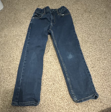 Wonder Nation Boys Size 6 Dark Wash Relaxed Fit Straight Leg Denim Jeans