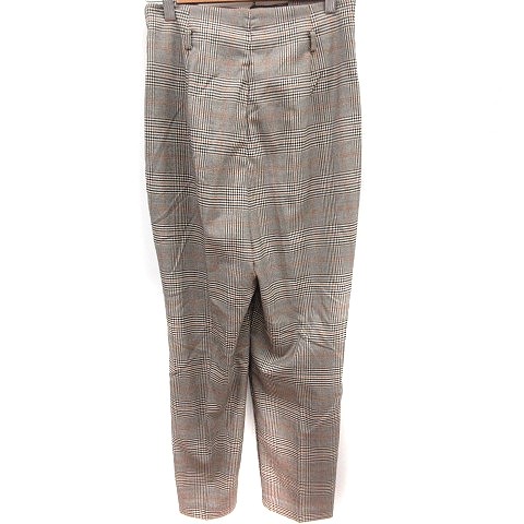 ZARA BASIC Pants Slacks All Over Pattern XS Brown… - image 2