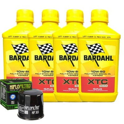 Bardahl XTC 10W50 Ölwechselkit Für Yamaha XV1700 ATM Road Star 2007