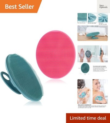Soft Silicone Body Cleansing Brush Shower Scrubber, Gentle Exfoliating and Ma...