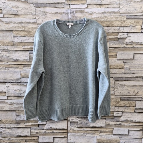 Ella Moss Sage Green Knit Crewneck Sweater - Size XL - Soft Texturized Knit