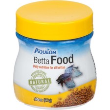 Aqueon Betta Food 0.95 oz Premium Healthy Fish Food for All Bettas