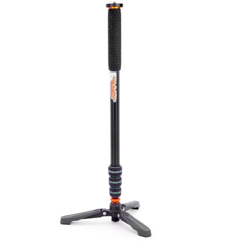 3 Legged Thing Punks Trent 2.0 Aluminium Monopod with Docz2 Stabiliser- Grey