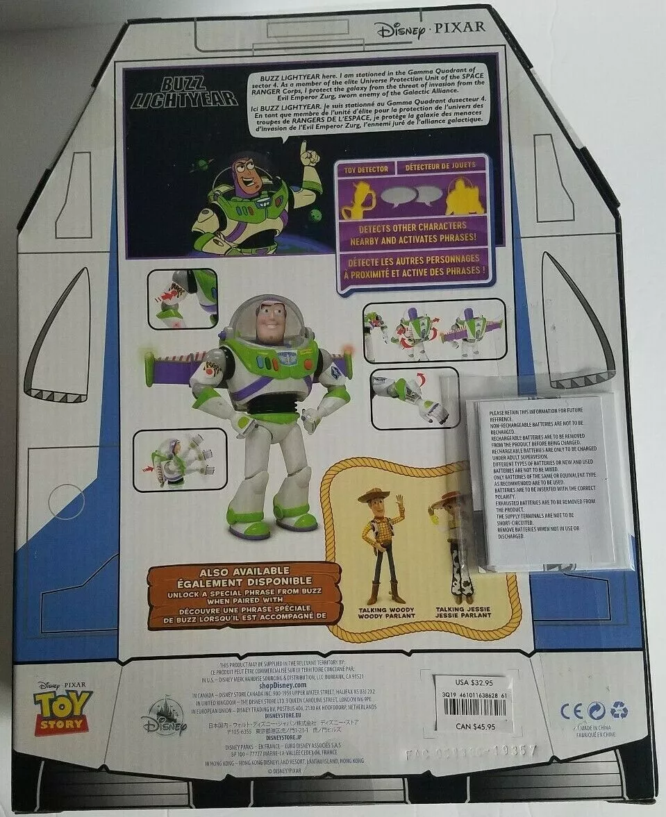 Disney Store Toy Story 4 Buzz Lightyear Interactive Talking Action