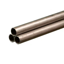 K S 9621 Round Stainless Steel Tubes 7/16" OD x 22 Gauge x 36" Long 3 Tubes Made