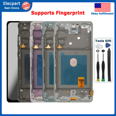 For Samsung Galaxy S20 FE 4G G780 OLED LCD Display Digitizer Touch Screen Frame