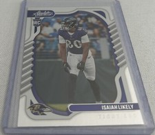 2022 Panini Absolute Football Isaiah Likely Baltimore Ravens rookie #164