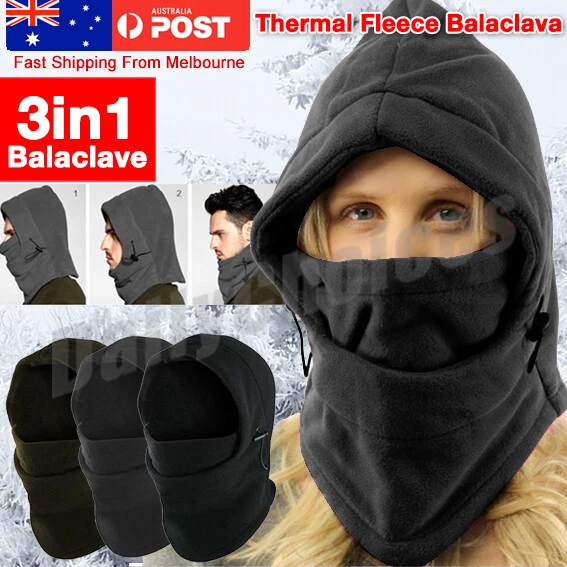 Balaclava Winter Thermal Fleece Hood Cap Ski Face Mask Hat Neck