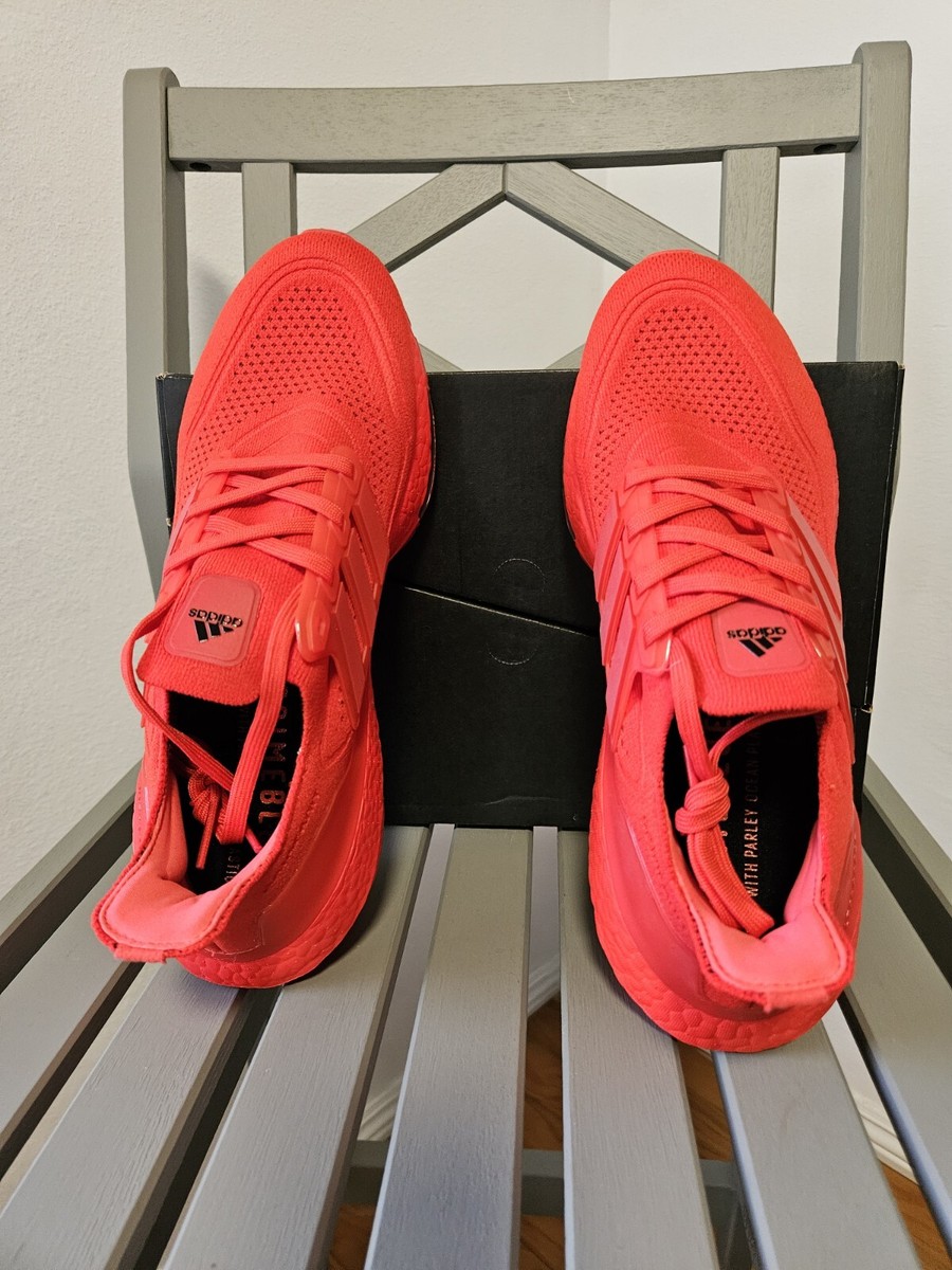 Size 9.5 - adidas UltraBoost 21 Vivid Red for sale online | eBay