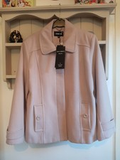 Bnwt Womans Faux Cashmere, Coat Size 16/18, Lined, 2 Front Pockets, By Finesse
