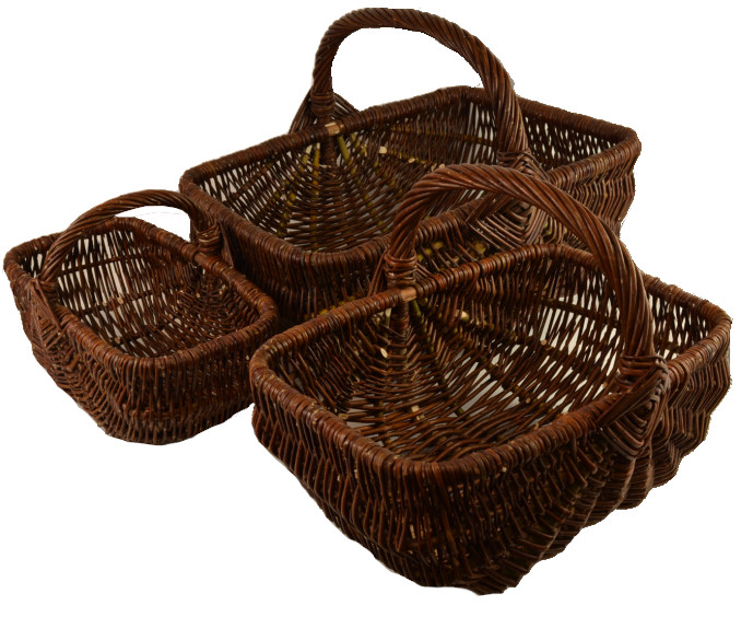 Einkaufskorb Blumenkorb Kartoffelkorb Erntekorb Pilzkorb Weide, n. Rattan WIKLER