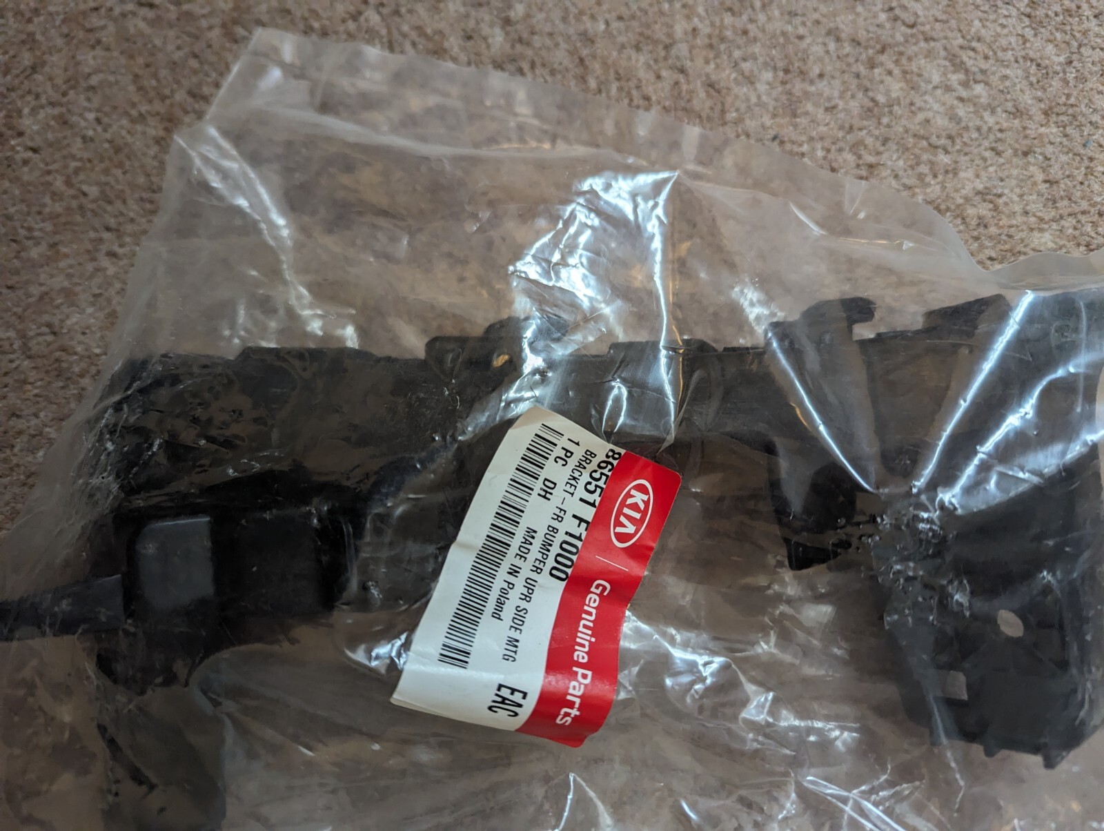 Kia Sportage 2016 Left Bumper Holder 86551F1000 Sov11415 for sale 