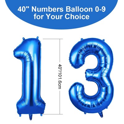 The Lean Startup Luftballon Zahl 0 Babyblau, 101cm Riesen Zahlenballon Nummer 0 1 2 3 4 5 6 7 8 9 10 16 18 21 30 40 50 60 70 80 90 100, 40" Groß